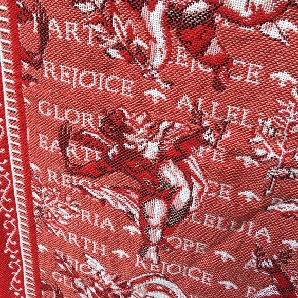 Crown Craft angel holiday Christmas blanket throw Made in USA - Picture 4 of 8